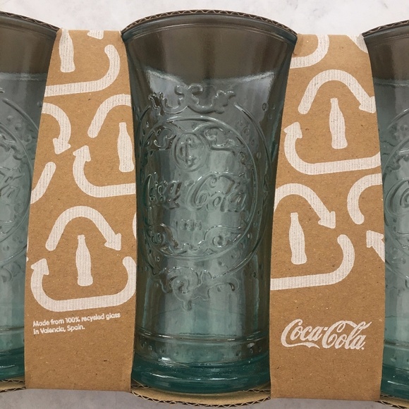 NIB San Miguel Coca Cola Coke Drinking Glass- Set of 3 - Picture 5 of 7